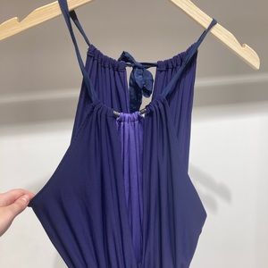 Tie neck dress